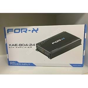 FORX XAE804-24 RMS Output Power : @4 Ohm 80Wx4CH Amfi 24 VOLTTUR